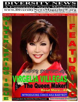Diversity News Magazine Winter/Spring Issue Featuring Virgelia Villegas 1-1-2023 to 3-31-2023