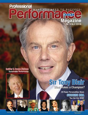 Tony Blair/T. Boone Pickens Edition - PERFORMANCE/P360 Magazine, V. 19, I. 4