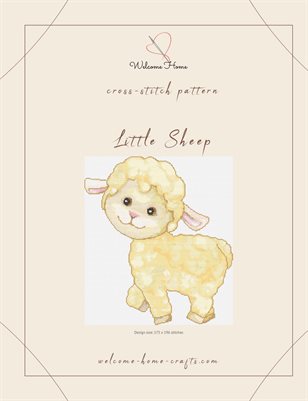 Cross-stitch pattern Little Sheep