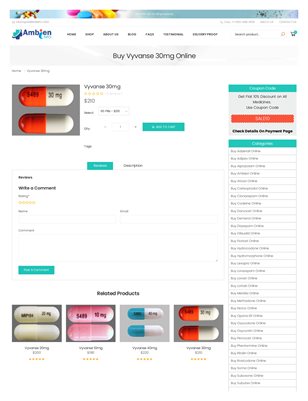  Buy Vyvanse 30mg capsule Online - Fast and safe delivery