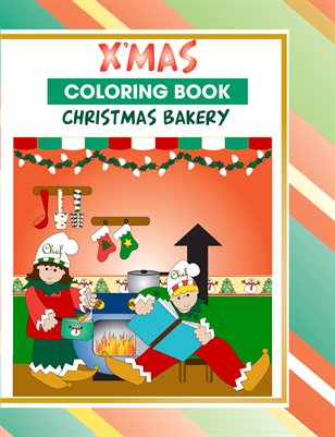 Xmas Bakery Coloring Book